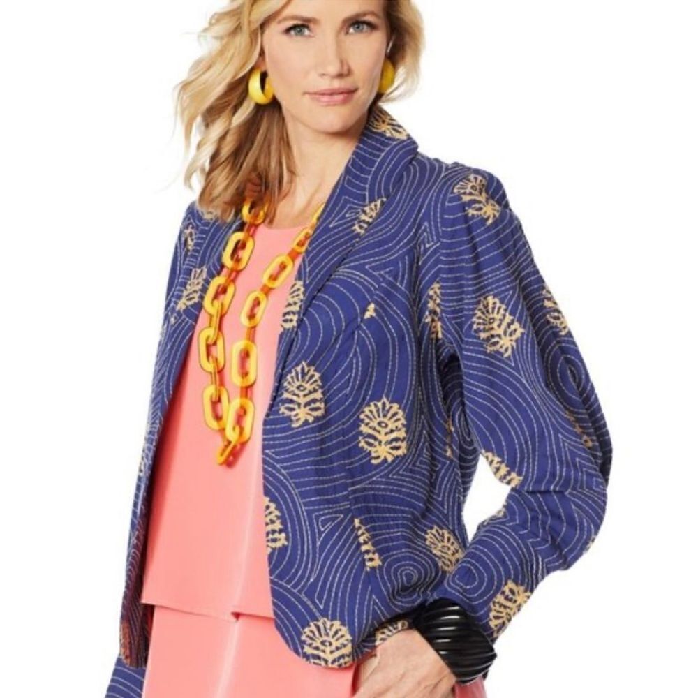 Rara Avis by Iris Apfel embroidered jacket.  Size S